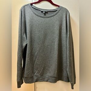 INC Women’s Gray Studded Sweatshirt